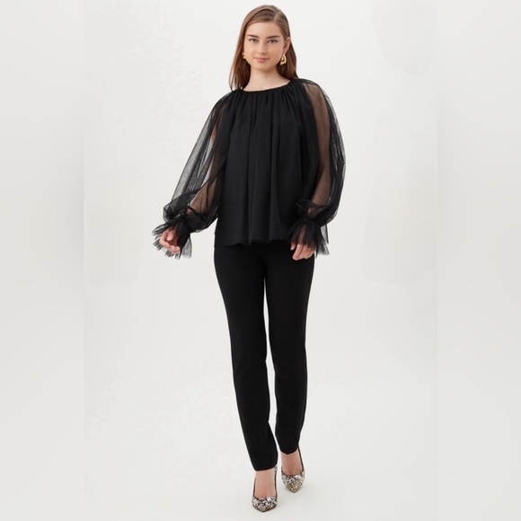 TRINA TURK 🆕 OTHERWORLDLY 2 TOP. Fun/Flirty Tulle Dress Top. Size L. 🔥 - Picture 4 of 5